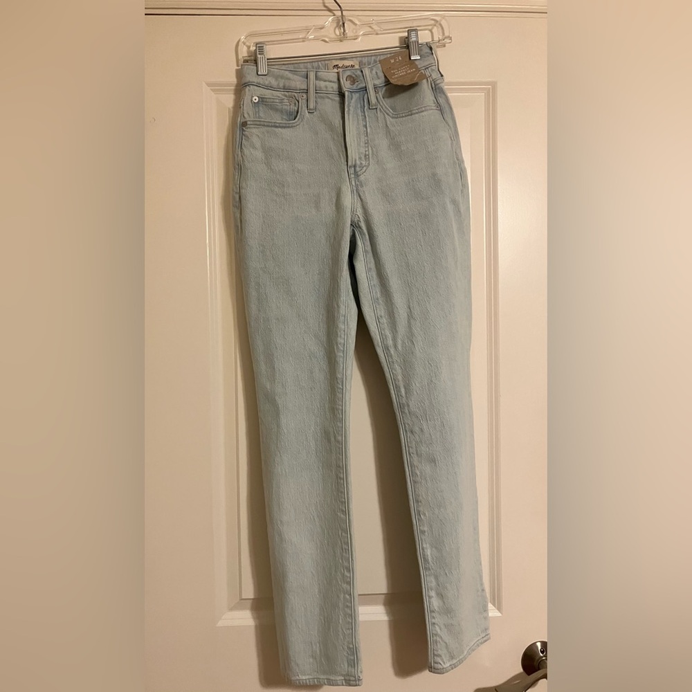 NWT Madewell Women's Curvy Perfect Vintage Jeans in Light Blue W 24